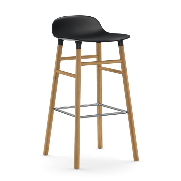 Form barstool oak legs 75 cm - Black - Normann Copenhagen