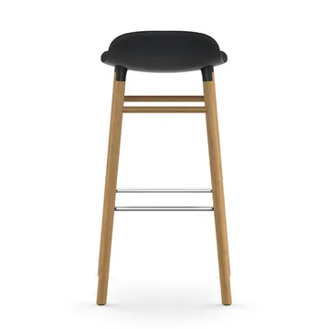 Form barstool oak legs 75 cm - Black - Normann Copenhagen