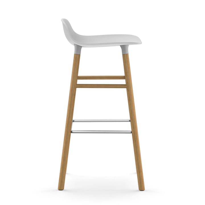 Form barstool oak legs 75 cm, White Normann Copenhagen