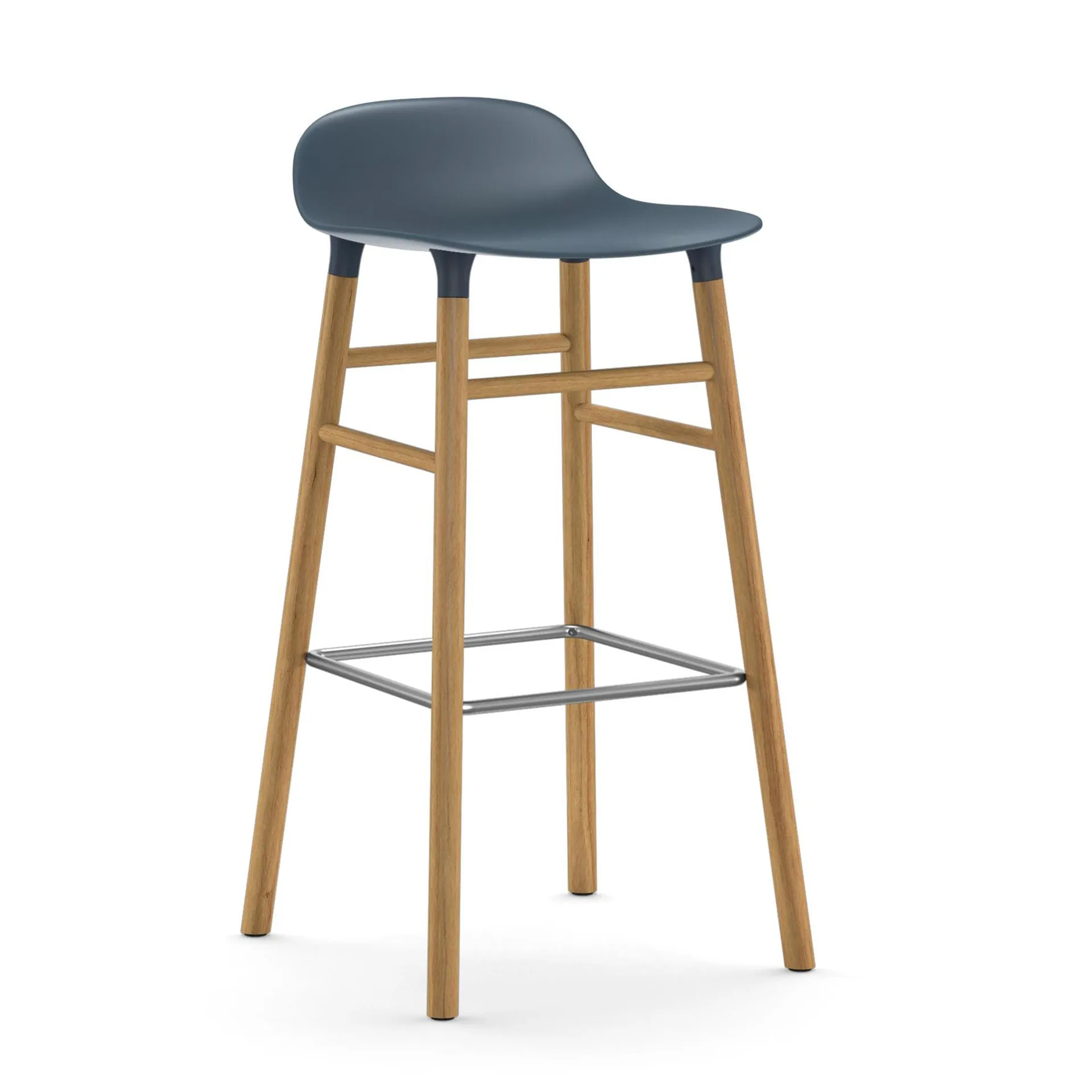 Form barstool oak legs, Blue Normann Copenhagen