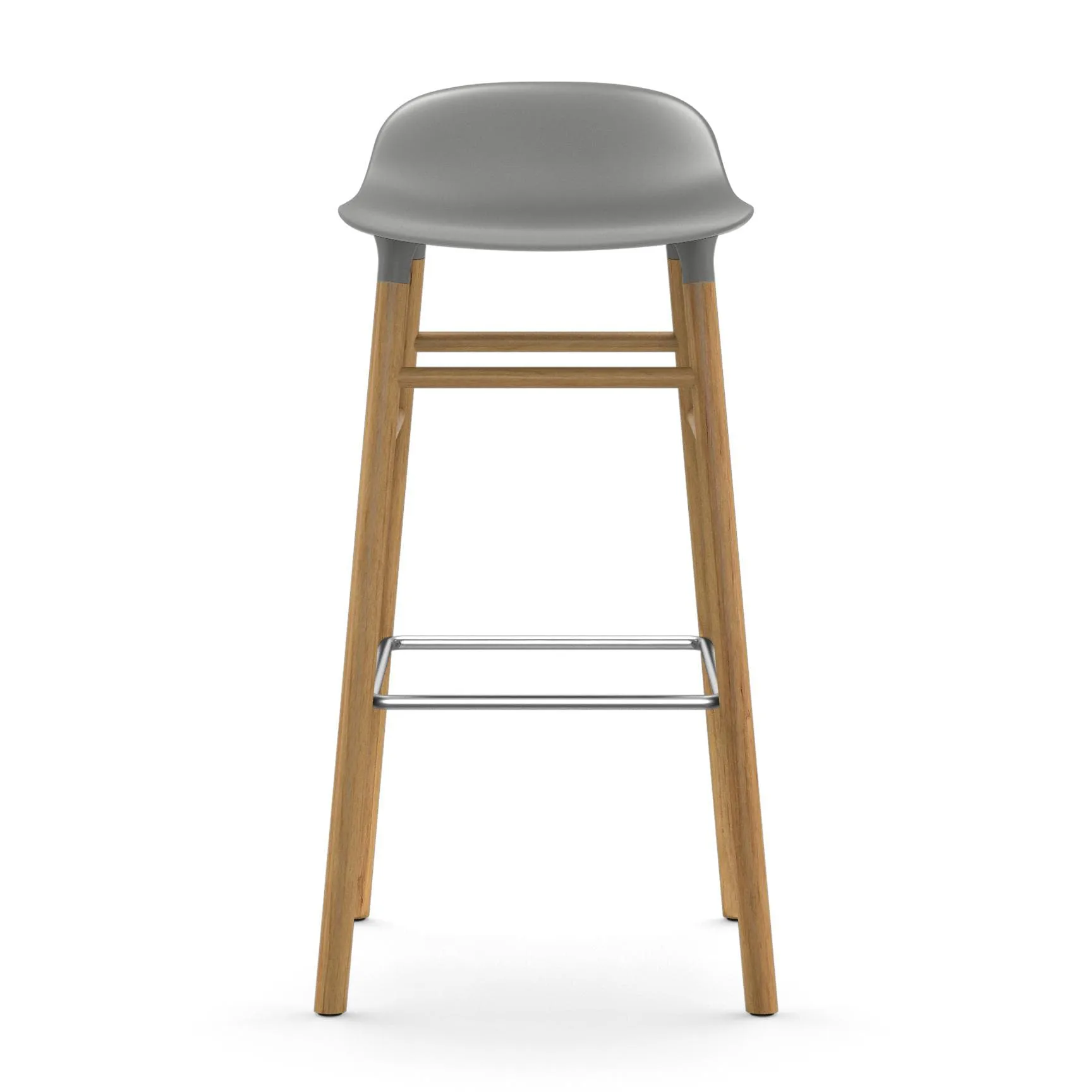 Form barstool oak legs, Grey Normann Copenhagen