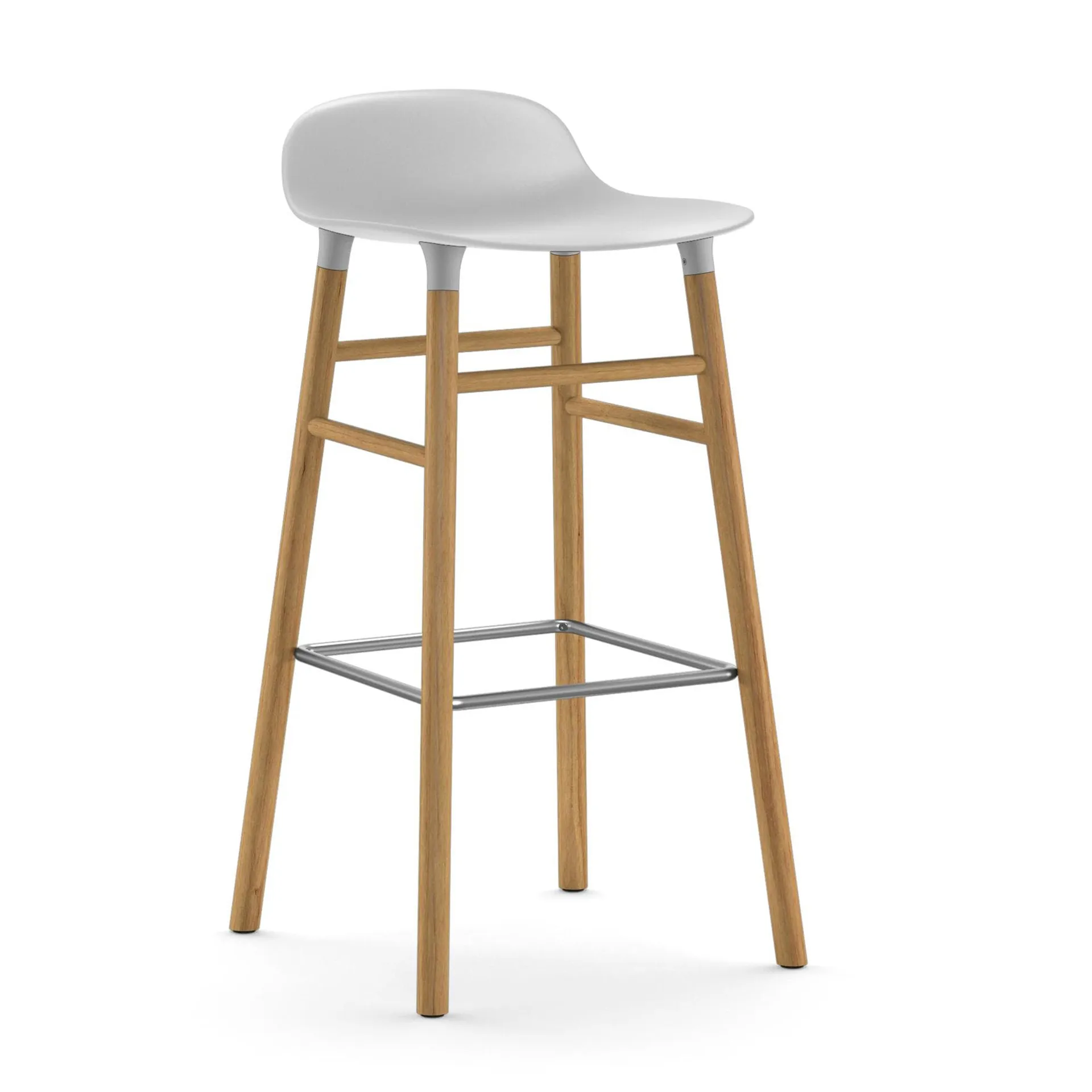 Form barstool oak legs, White Normann Copenhagen