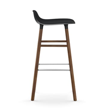 Form barstool walnut legs 75 cm - Black - Normann Copenhagen