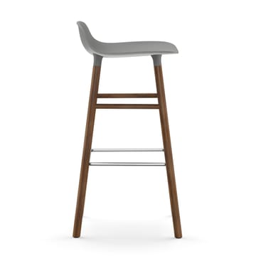 Form barstool walnut legs 75 cm - Grey - Normann Copenhagen