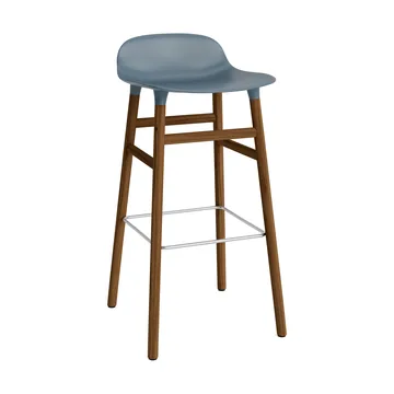 Form barstool walnut legs 75 cm - White - Normann Copenhagen