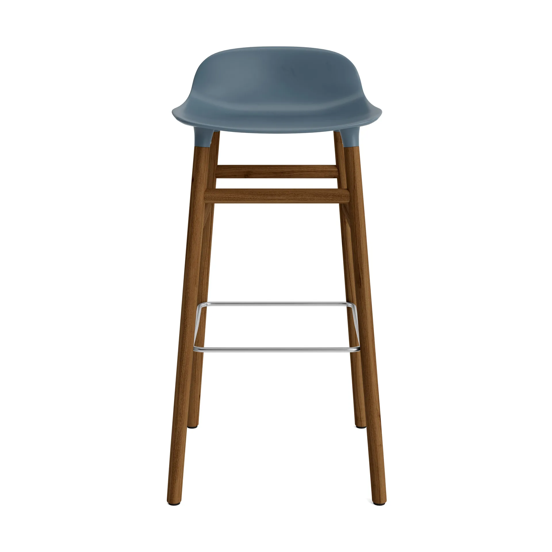 Form barstool walnut legs 75 cm, White Normann Copenhagen