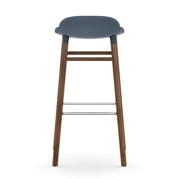 Form barstool walnut legs - Blue - Normann Copenhagen