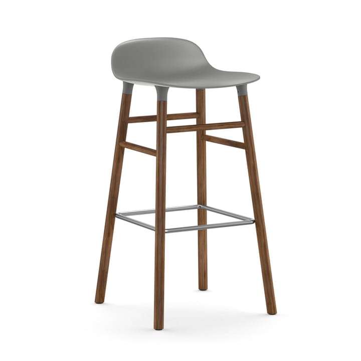 Form barstool walnut legs - Grey - Normann Copenhagen