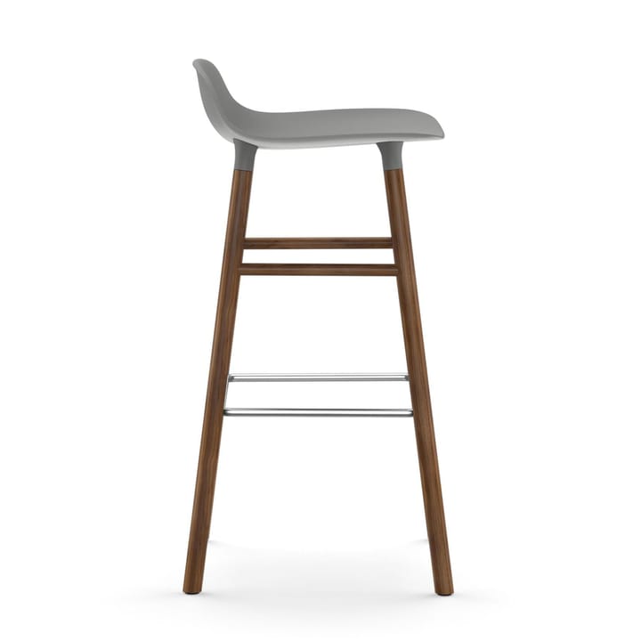 Form barstool walnut legs, Grey Normann Copenhagen