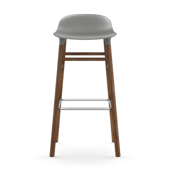 Form barstool walnut legs, Grey Normann Copenhagen