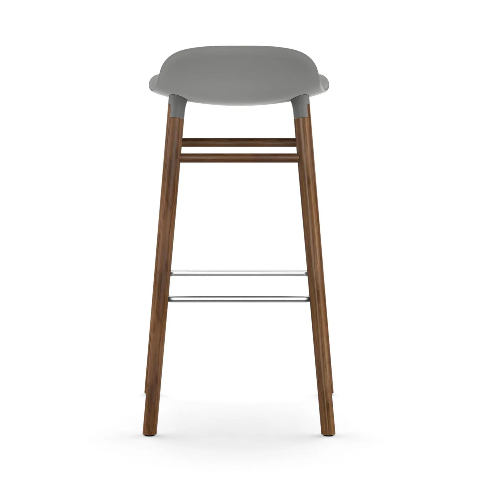 Form barstool walnut legs, Grey Normann Copenhagen