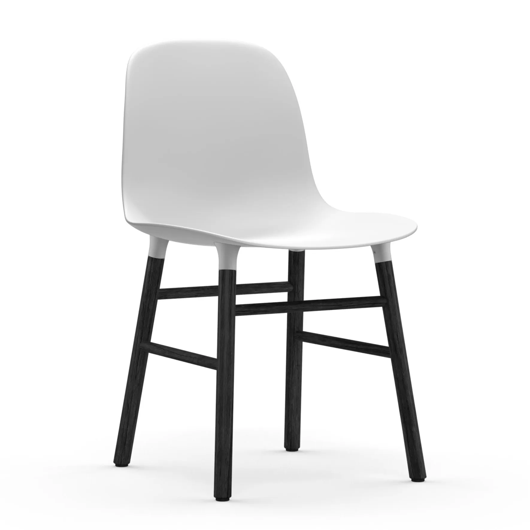 Form chair leg - black, White Normann Copenhagen