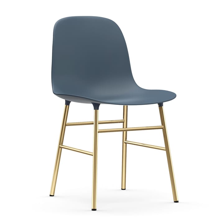 Form chair leg - brass - Blue - Normann Copenhagen