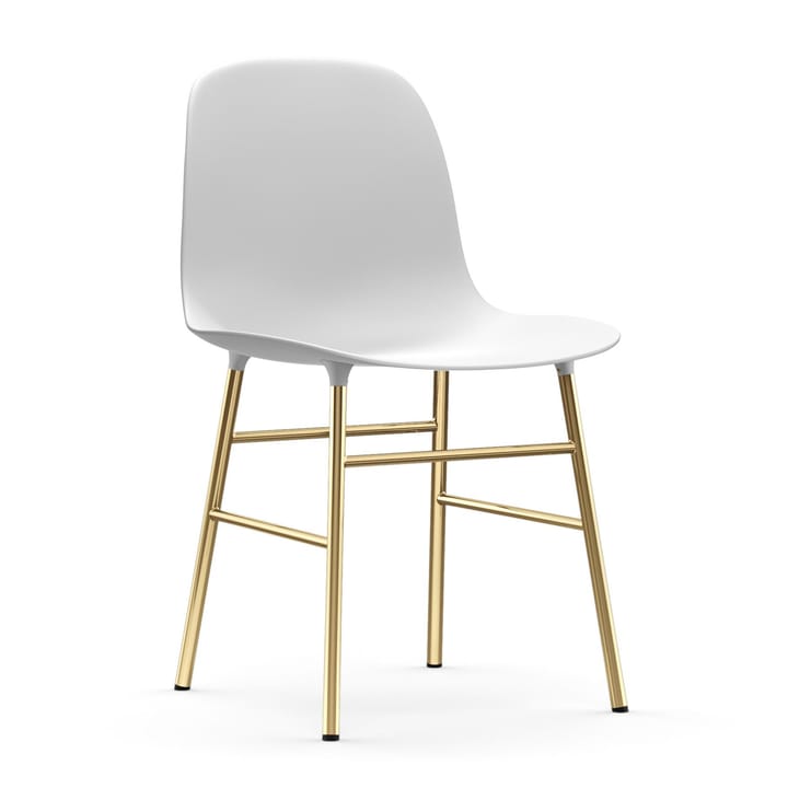 Form chair leg - brass, White Normann Copenhagen