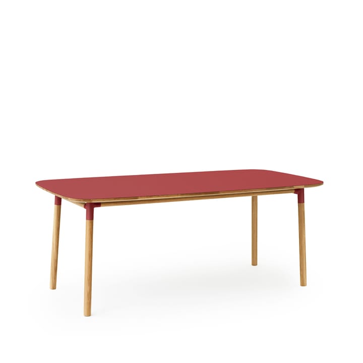 Form dining table, Red. oak legs. 95x200 cm Normann Copenhagen