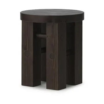 Fyr round stool 45 cm - Dark brown, Ø40x45 cm - Normann Copenhagen