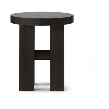Fyr round stool 45 cm - Dark brown, Ø40x45 cm - Normann Copenhagen