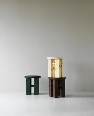 Fyr round stool 45 cm - Dark brown, Ø40x45 cm - Normann Copenhagen