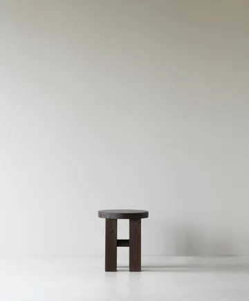 Fyr round stool 45 cm - Dark brown, Ø40x45 cm - Normann Copenhagen