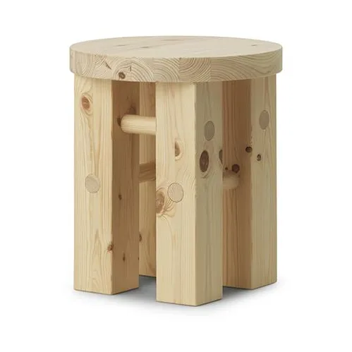 Fyr round stool 45 cm - Pine, Ø40x45 cm - Normann Copenhagen