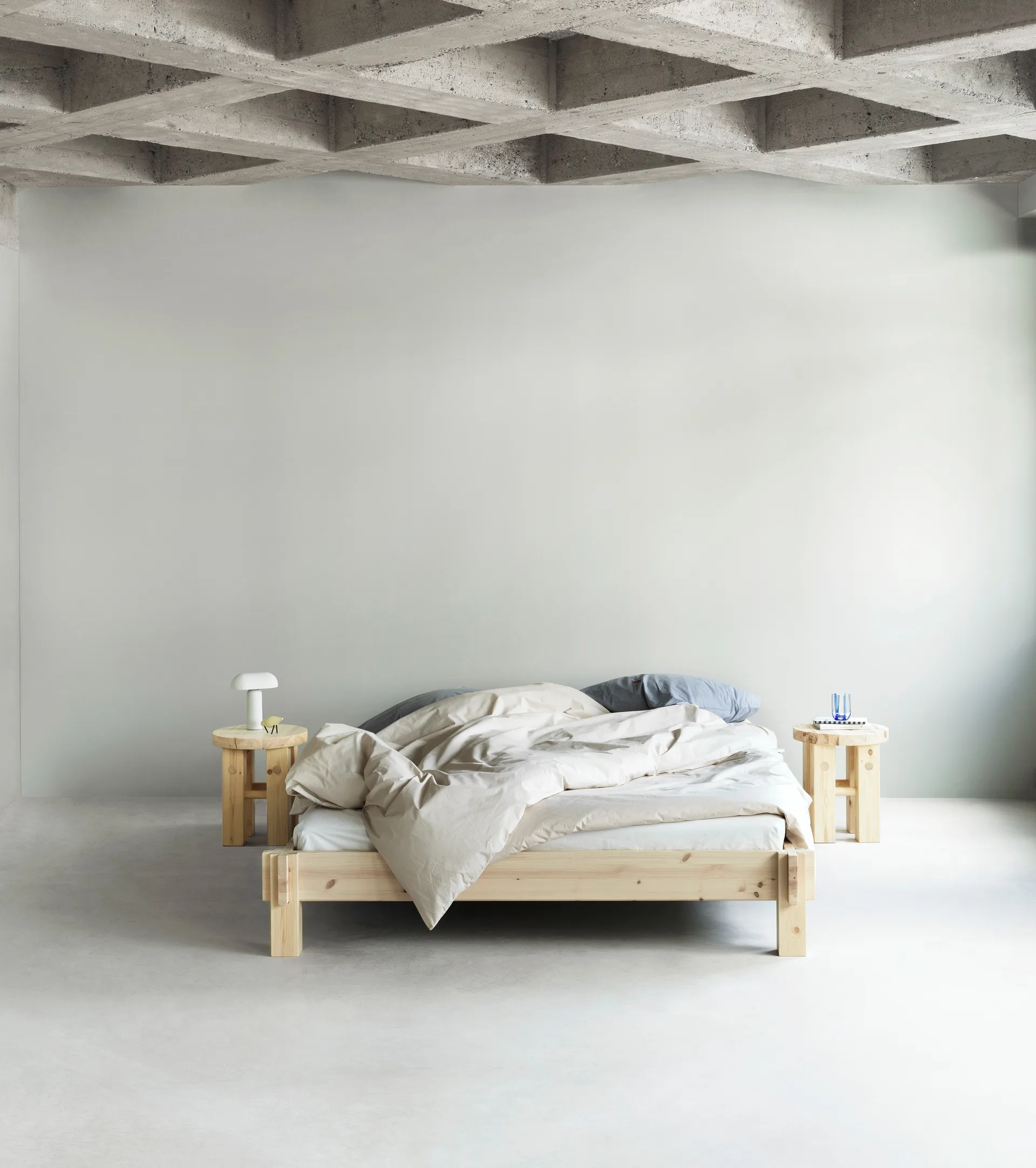 Fyr round stool 45 cm, Pine, Ø40x45 cm Normann Copenhagen