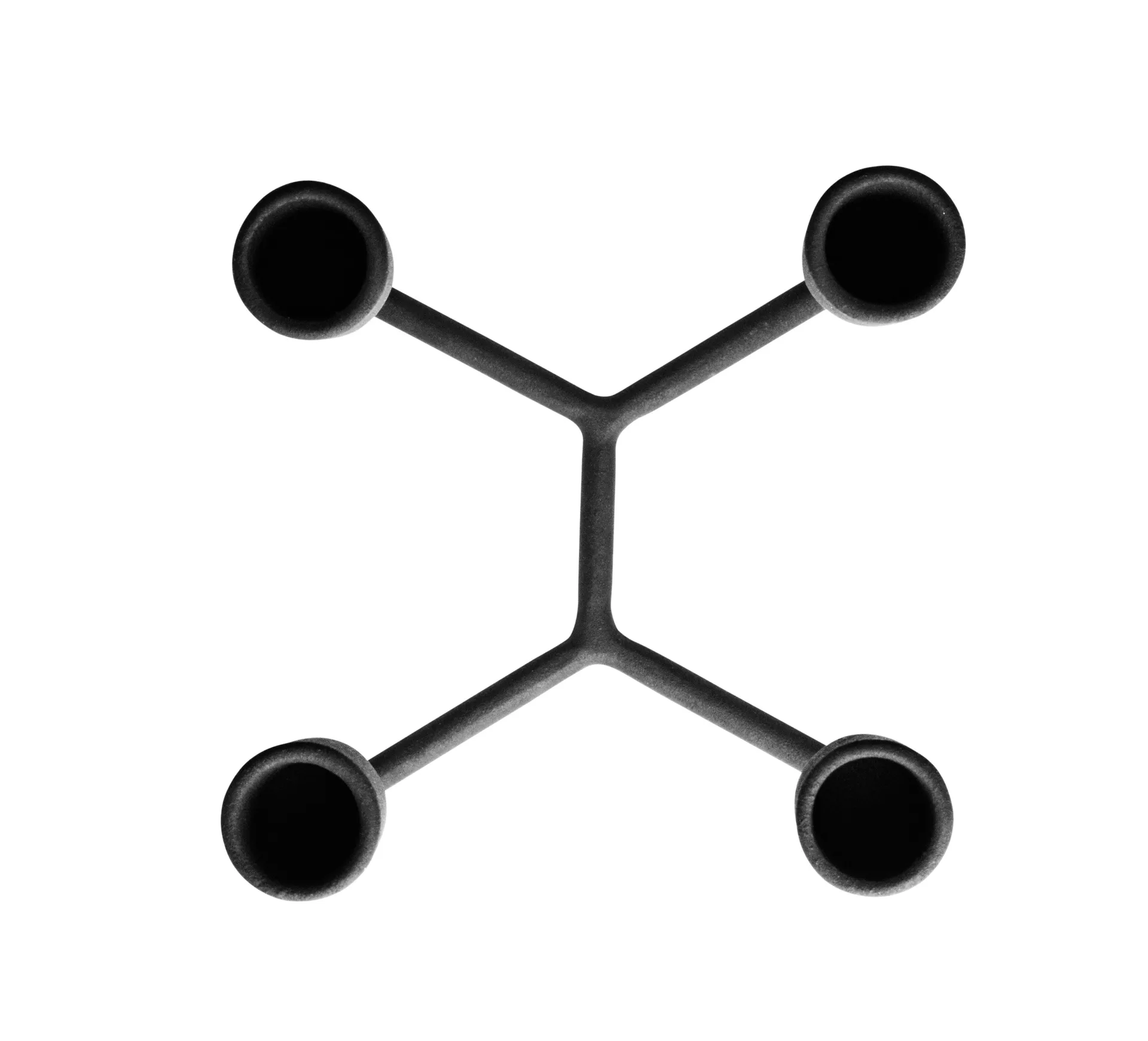 Heima candleholder, black Normann Copenhagen