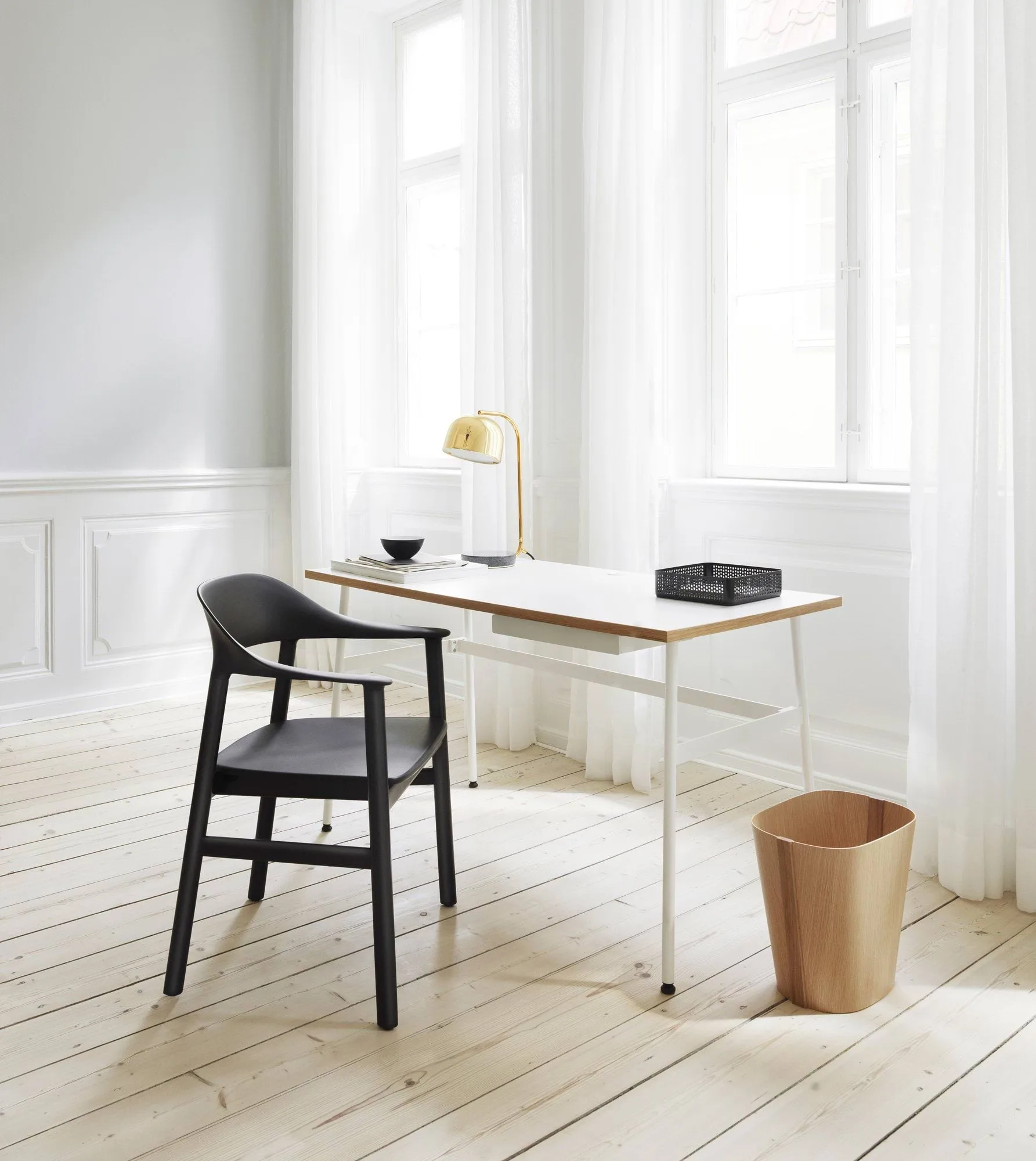 Herit armchair smoked oak, Dusty Green Normann Copenhagen