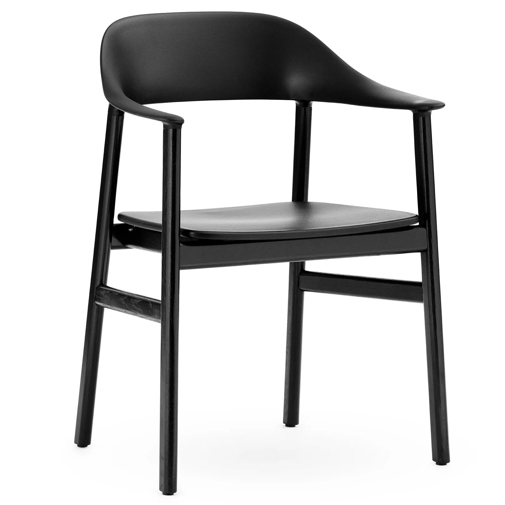 Herit chair armrest black oak, black Normann Copenhagen