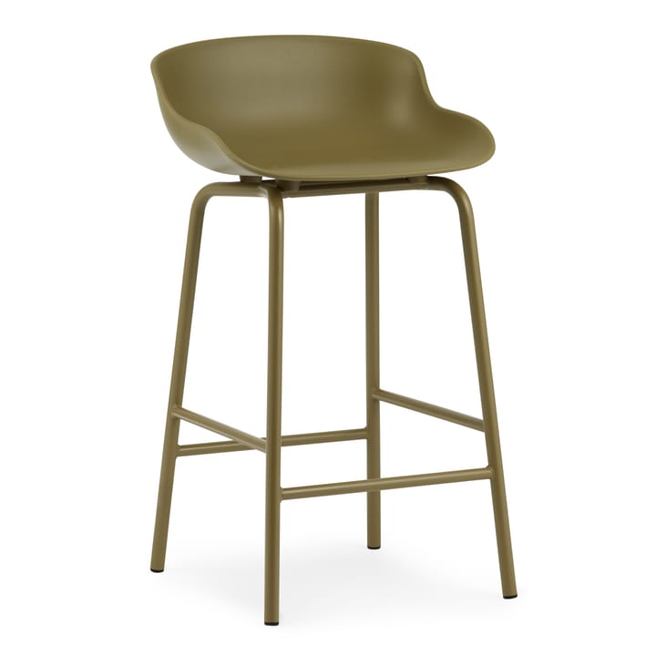 Hyg barstool metal legs 65 cm - Olive green - Normann Copenhagen