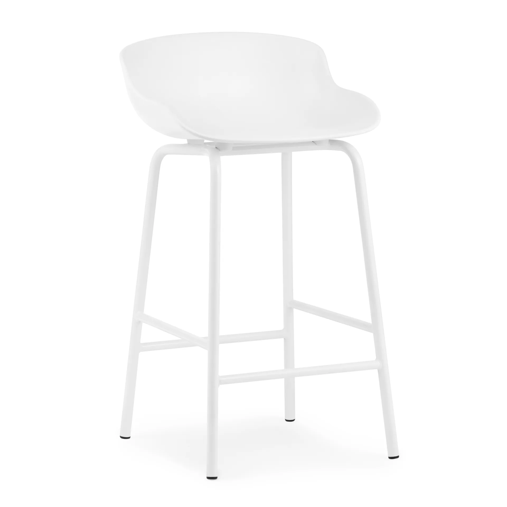 Hyg barstool metal legs 65 cm, White Normann Copenhagen