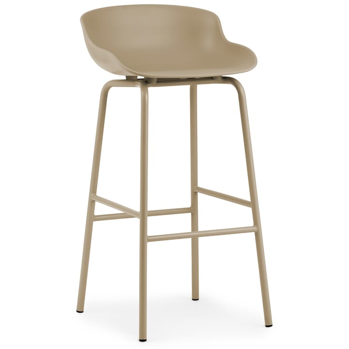 Hyg barstool metal legs 75 cm - Sand - Normann Copenhagen