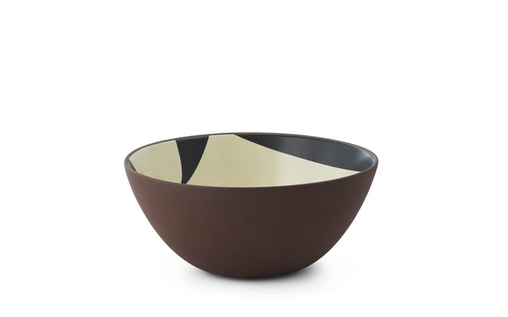 Line bowl Ø23 cm - Brown-beige-black - Normann Copenhagen