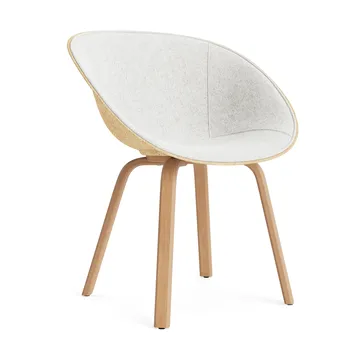 Mat Armchair armchair front upholstered - Hallingdal 110-hemp-beech - Normann Copenhagen