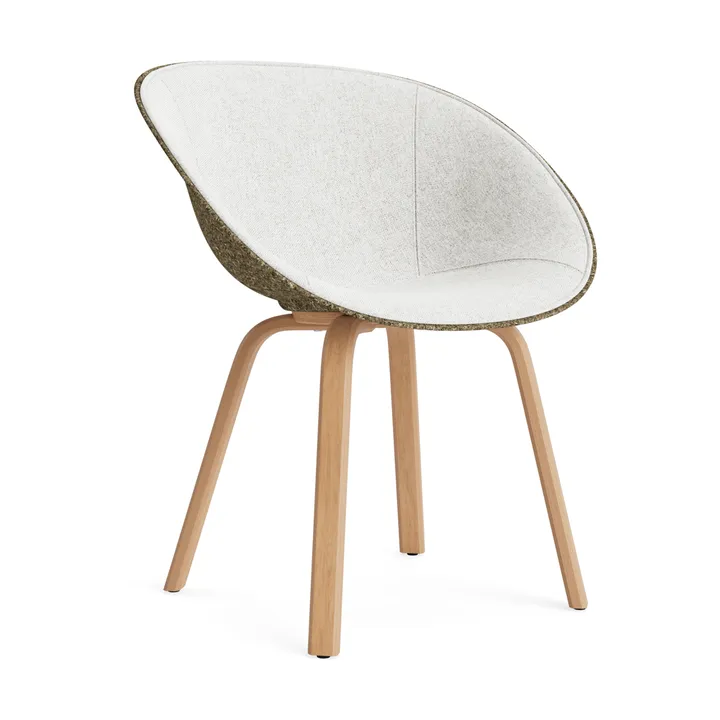Mat Armchair armchair front upholstered - Hallingdal 110-seaweed-beech - Normann Copenhagen