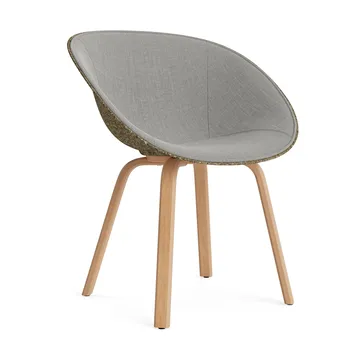 Mat Armchair armchair front upholstered - Remix 133-seaweed-beech - Normann Copenhagen