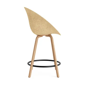Mat Bar Armchair armchair 65 cm - Hemp-beech-black steel - Normann Copenhagen