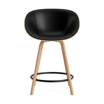 Mat Bar Armchair front-upholstered 65 cm - Ultra 41599-hemp-beech-black steel - Normann Copenhagen