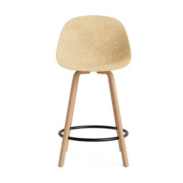 Mat Bar Chair bar stool 65 cm - Hemp-beech-black steel - Normann Copenhagen