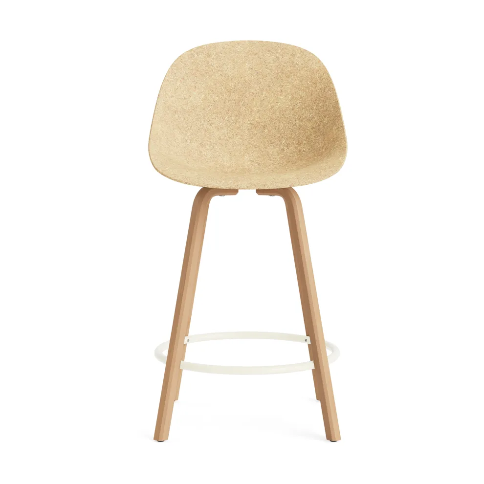 Mat Bar Chair bar stool 65 cm, Hemp-beech-cream steel Normann Copenhagen