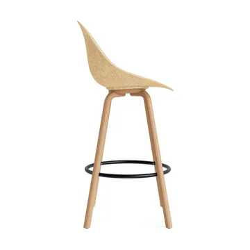 Mat Bar Chair bar stool 75 cm - Hemp-beech-black steel - Normann Copenhagen
