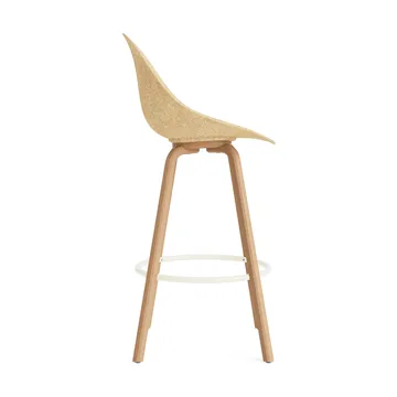 Mat Bar Chair bar stool 75 cm - Hemp-beech-cream steel - Normann Copenhagen