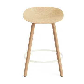 Mat Barstool 65 cm - Hemp-beech-cream steel - Normann Copenhagen