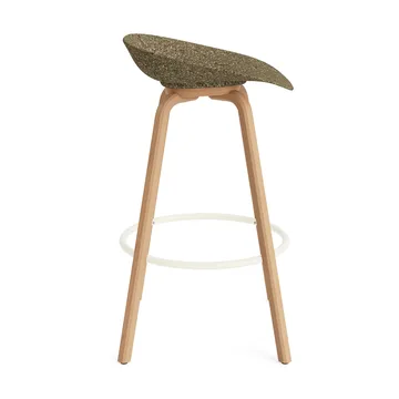 Mat Barstool 65 cm - Seaweed-beech-cream steel - Normann Copenhagen