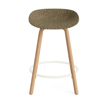 Mat Barstool 65 cm - Seaweed-beech-cream steel - Normann Copenhagen