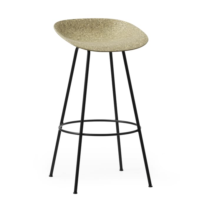 Mat Barstool 65 cm, Seaweed-black steel Normann Copenhagen