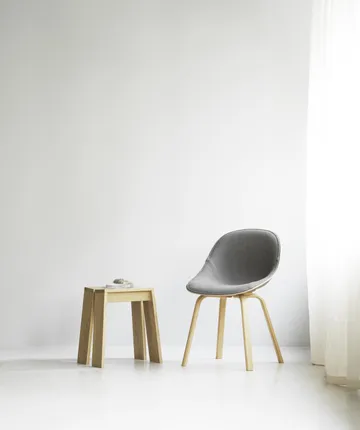 Mat Chair chair front upholstered - Remix 133-hemp-beech - Normann Copenhagen