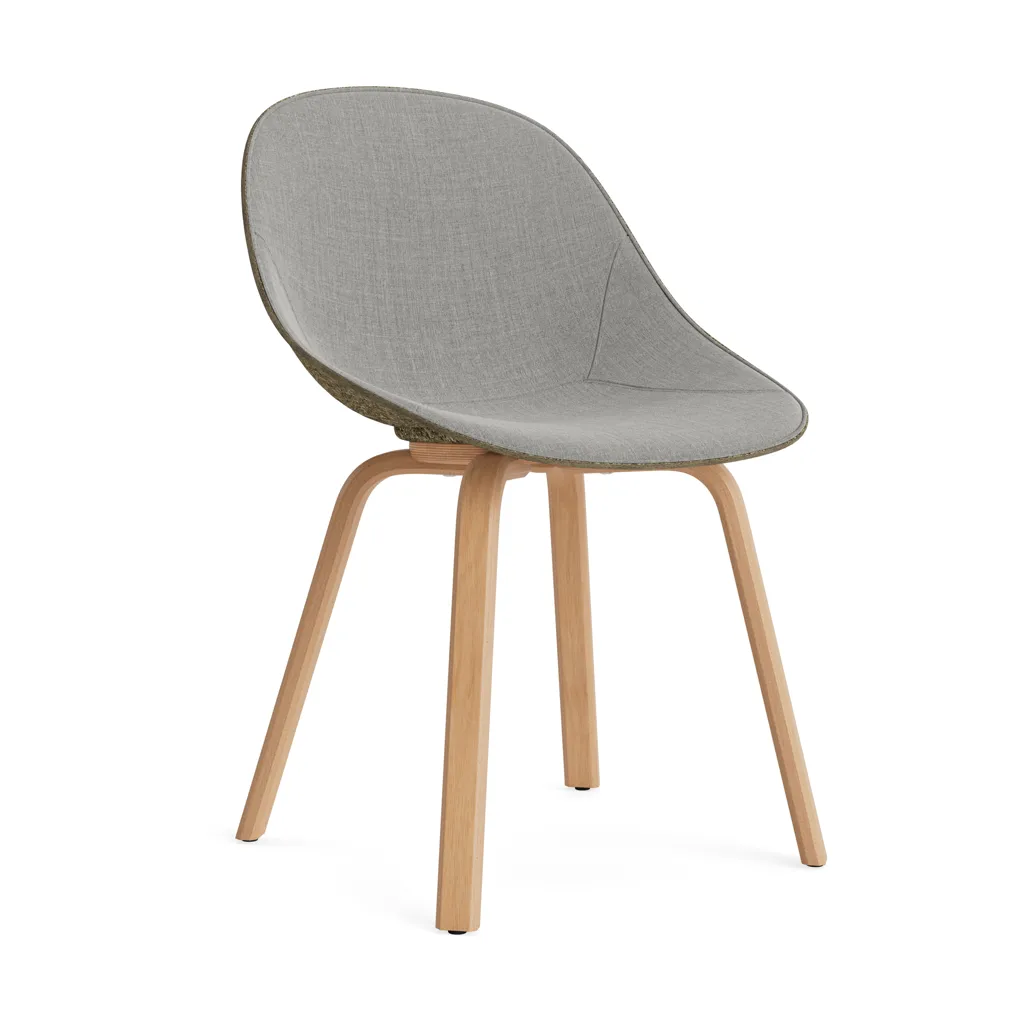 Mat Chair chair front upholstered, Remix 133-seaweed-beech Normann Copenhagen