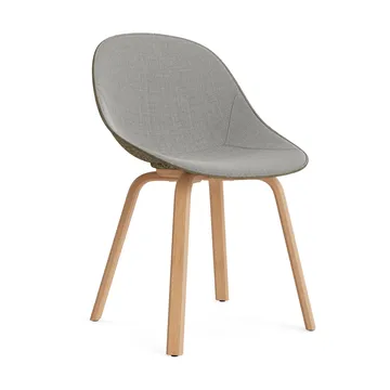 Mat Chair chair front upholstered - Remix 133-seaweed-beech - Normann Copenhagen