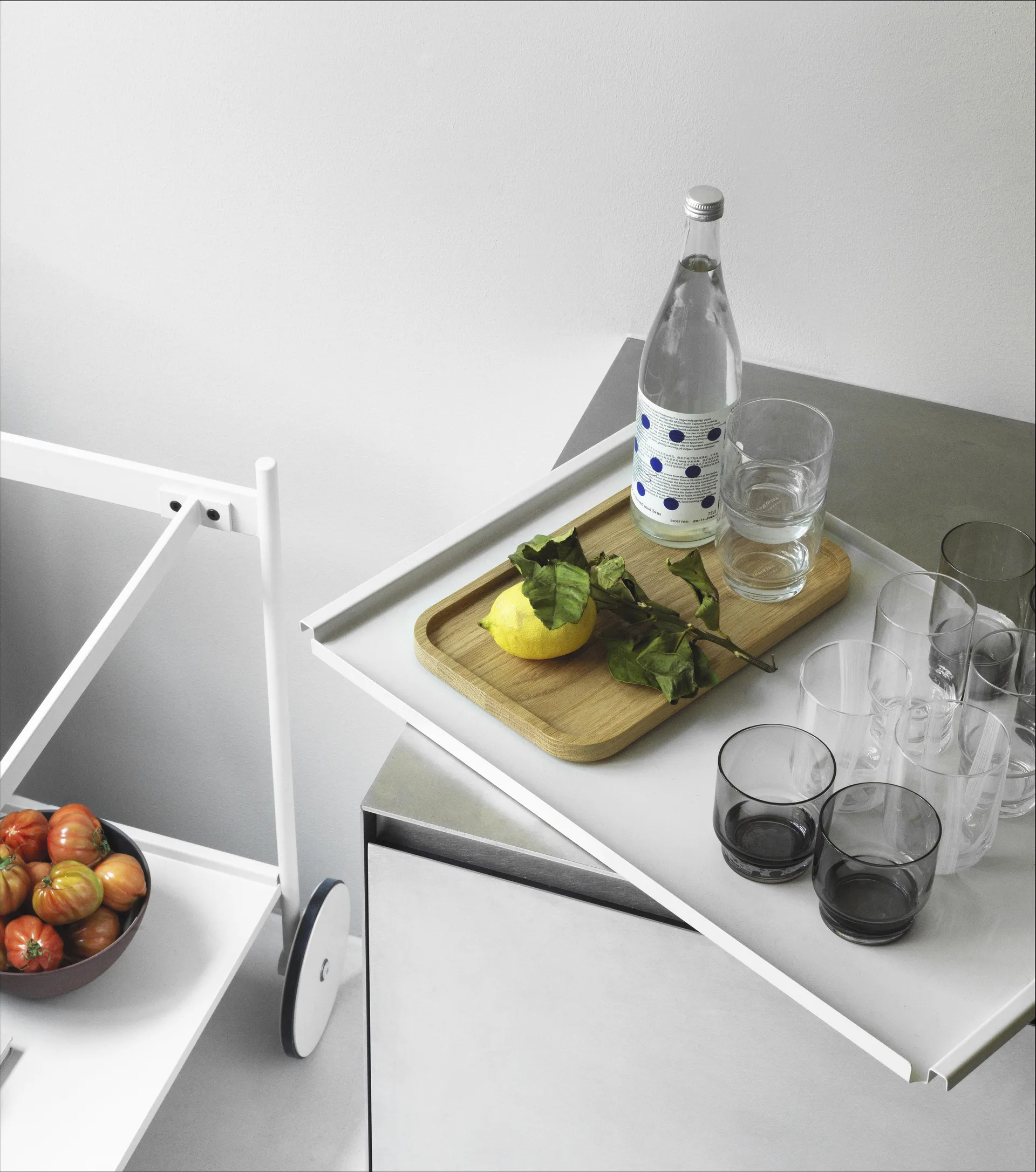 Rul serving cart, White Normann Copenhagen