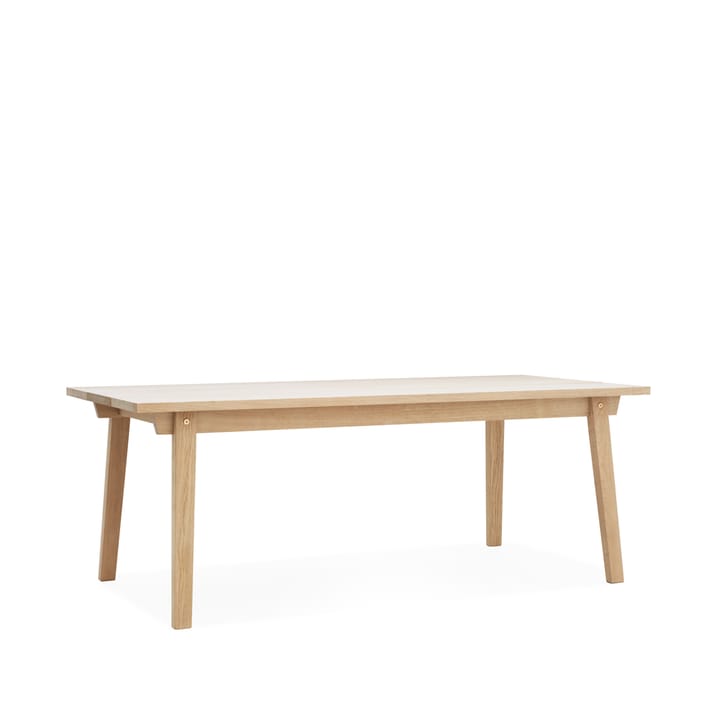 Slice dining table, Oak soap. 3-disks Normann Copenhagen